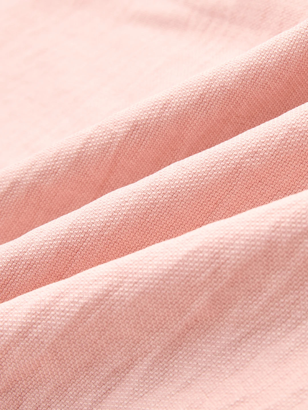 Elegant Champagne Pink Crinkled Wide Leg Trousers