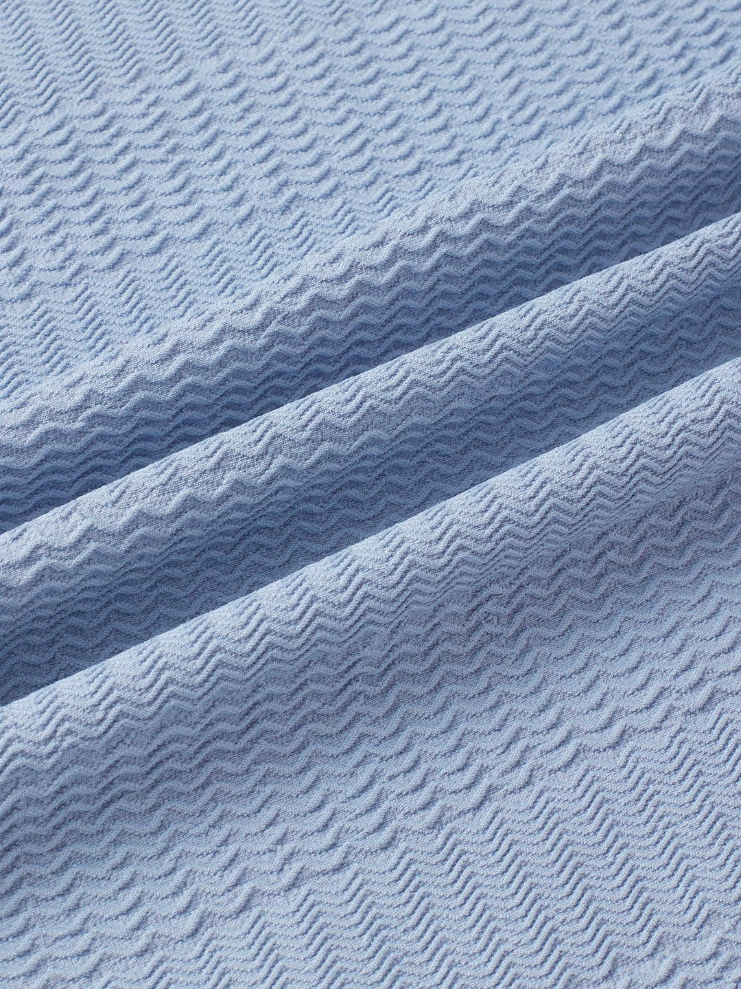 Powder Blue Wavy Weave Shirt