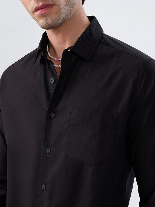 Jet Black Oxford Luxe Shirt