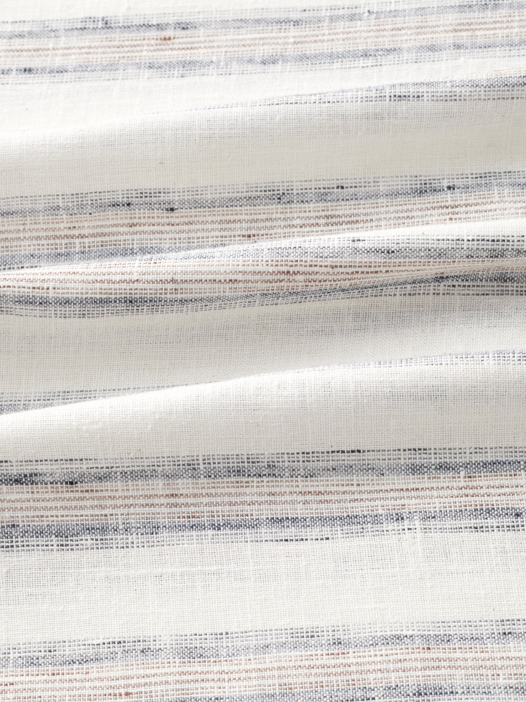 Ivory & Navy Multi-Line Vertical Striped Kurta