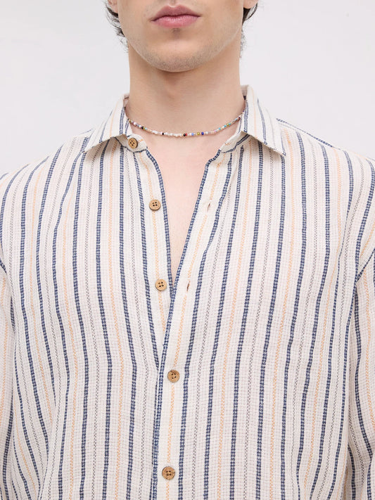 Artisan Ivory Multi Striped Shirt