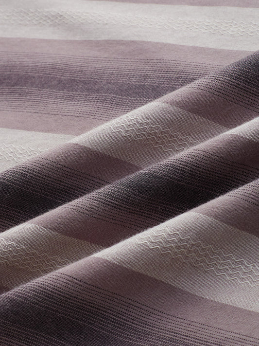 Smoky Brown Artisan Shadow Striped Shirt