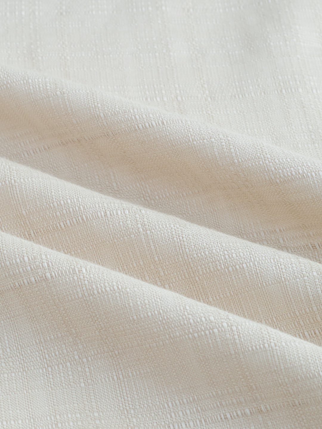 Bone Beige Textured Weave Shirt