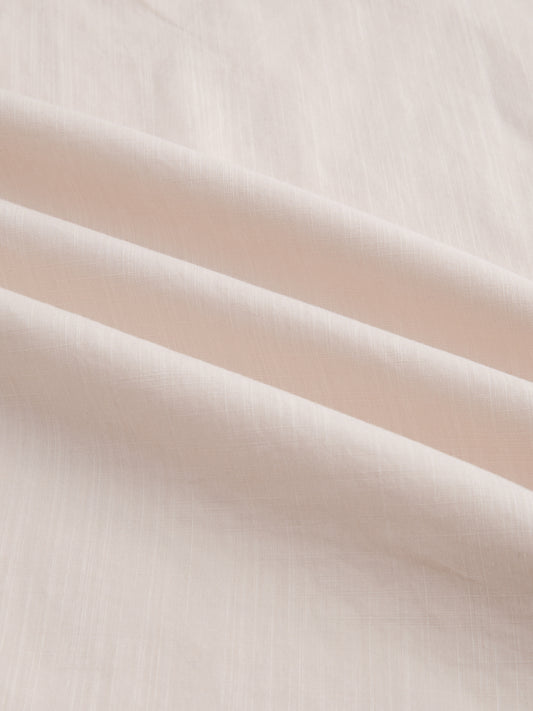 Alabaster Cream Slub Textured Kurta