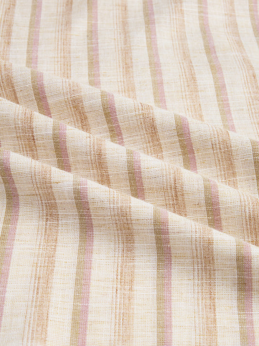 Vintage Beige & Ivory Striped Kurta