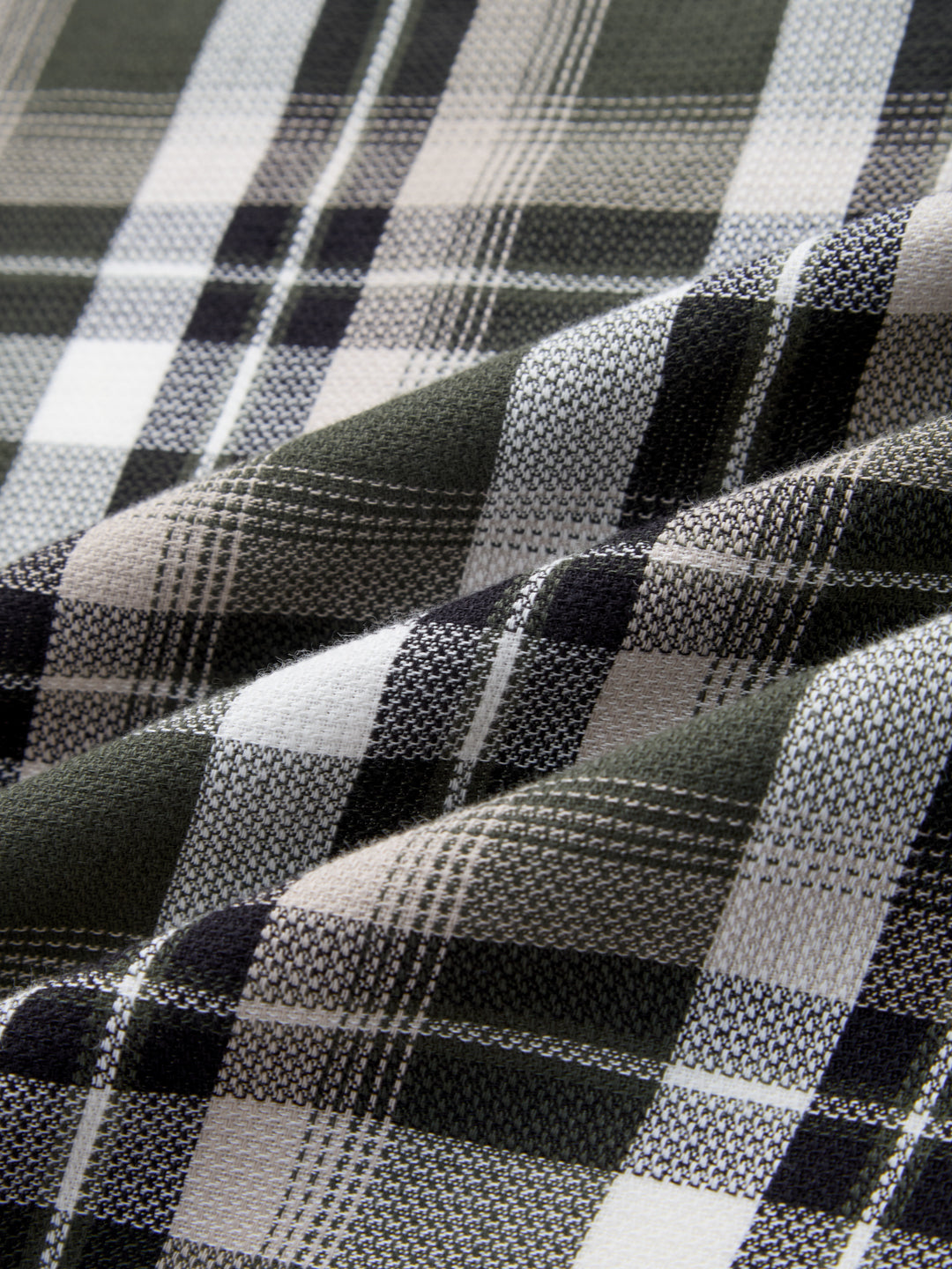 Classic Forest Green & White Plaid Checks Shirt
