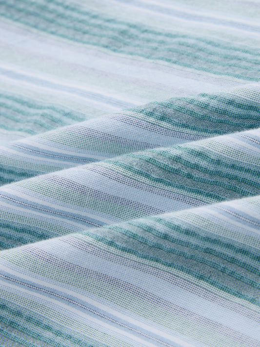 Pastel Multi Luxury Shoreline Seersucker Striped Shirt