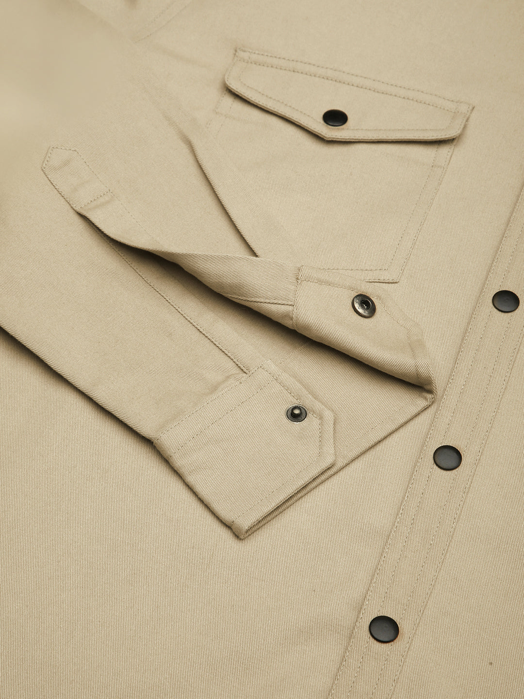 Warm Tan Double Flap Pocket Overshirt