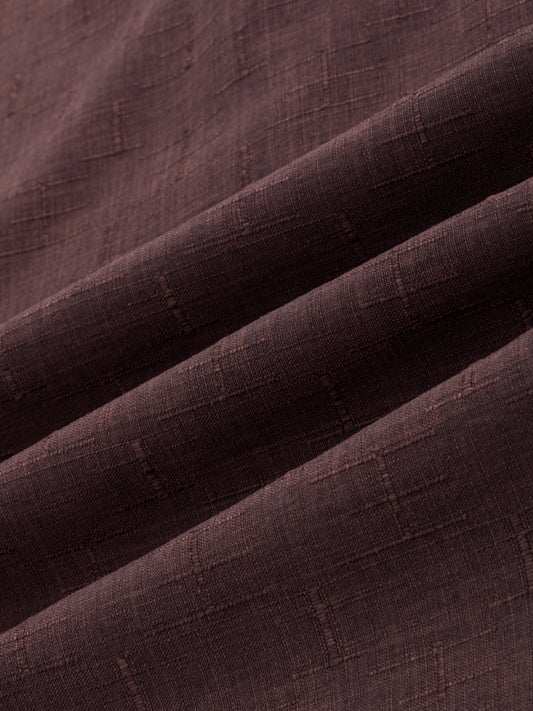 Chocolate Brown Minimal Textured Kurta