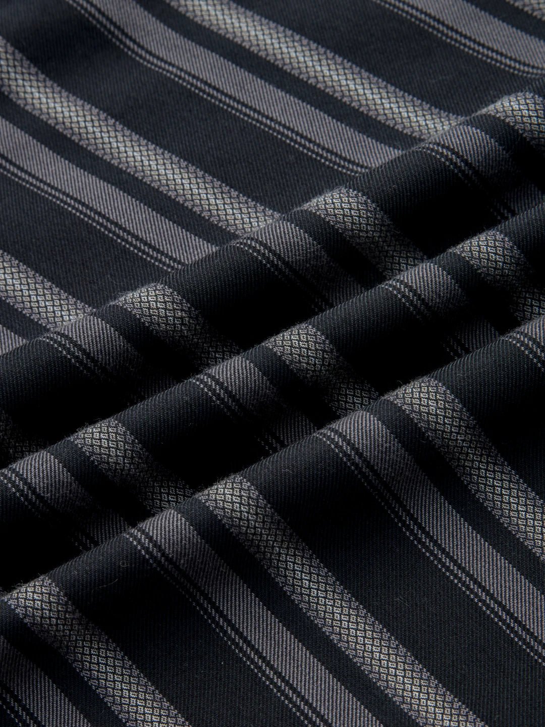 Timeless Black Striped Wide Leg Trousers