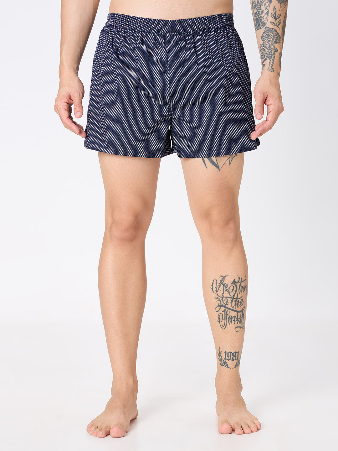 Arctic Checks Jacquard & Black Micro Dot Printed Boxers