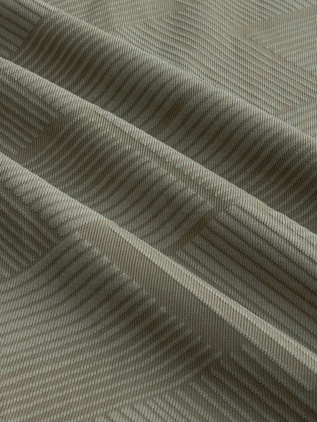 Intricate Olive Block Weave Knitted Shirt