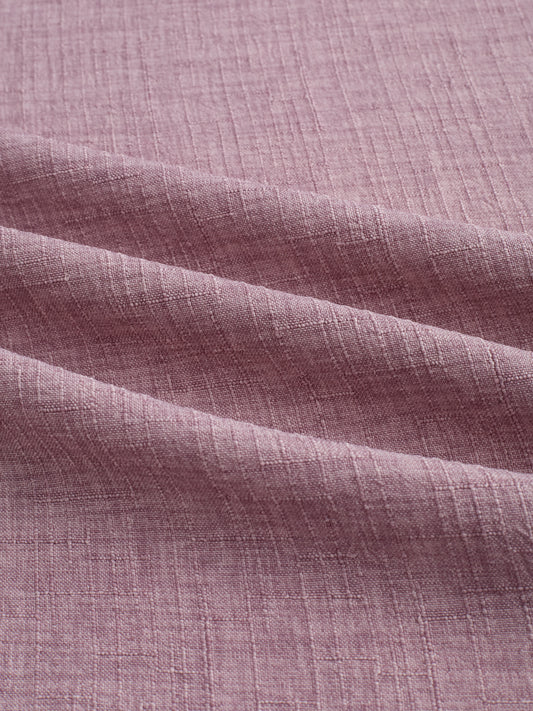 Dusty Mauve Refined Slub Textured Shirt