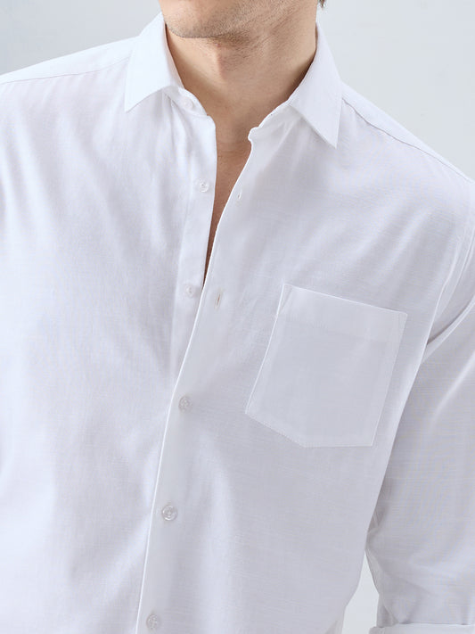 Snow White Fineweave Everyday Shirt