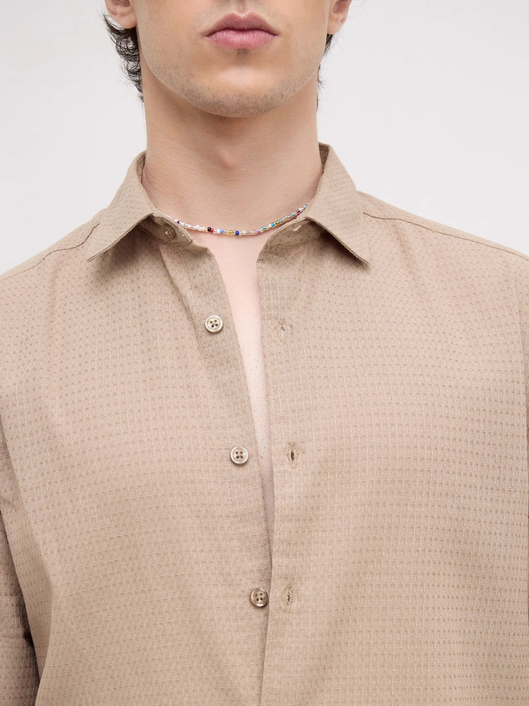Sandscape Micro Waffle Textured Shirt