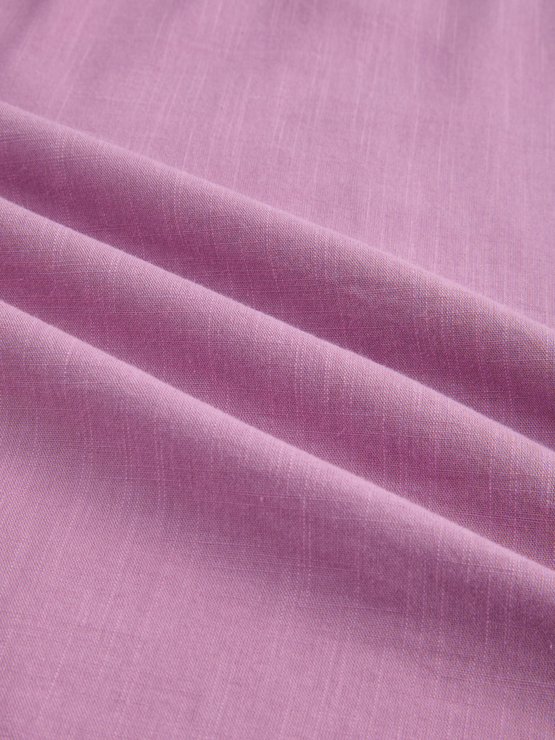 Dusty Rose Pink Slub Textured Center Seam Oversized Polo Shirt