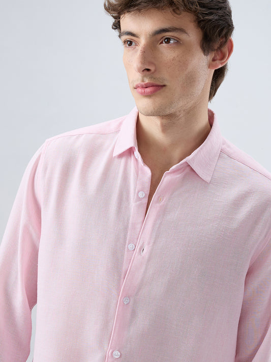 Baby Pink Solid Shirt