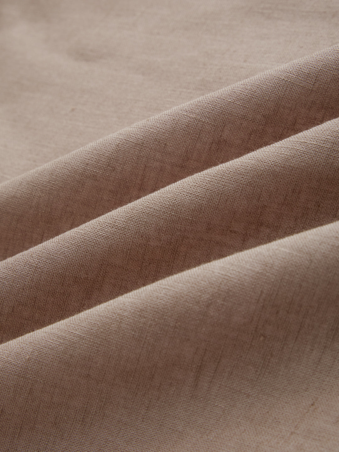 Elegant Pastel Brown Linen Blend Shirt