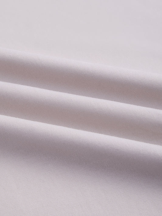 Solid Bone Grey Double Pocket Overshirt