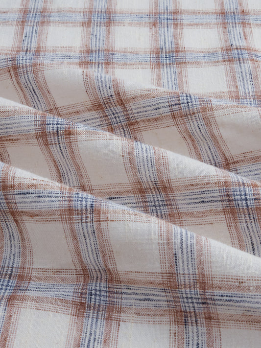 Intricate Brown Box Checks Shirt