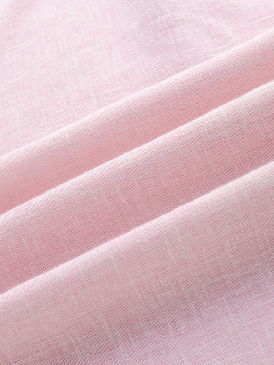 Blush Pink Slub Textured Vacation Kurta
