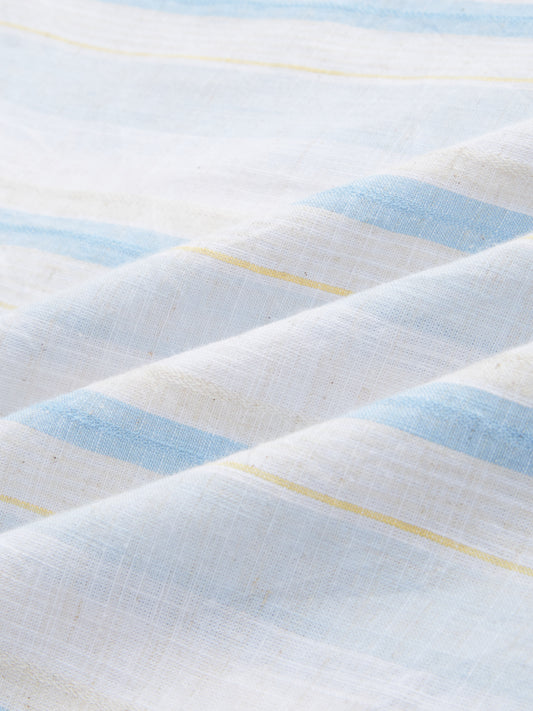 Blue Haze & Grey Vertical Stripe Kurta