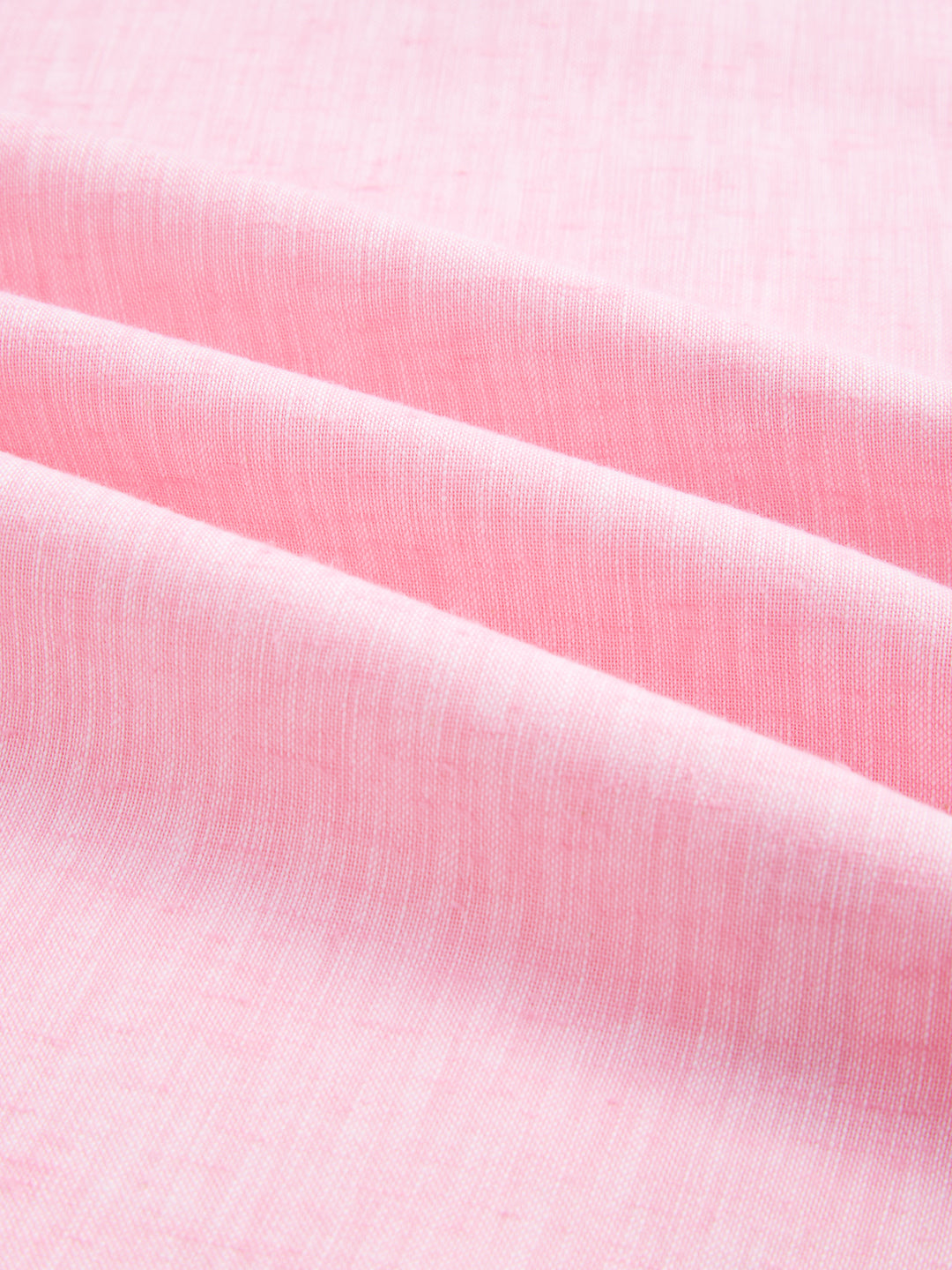 Soft Pink Textured Center Seam Oversized Polo Shirt