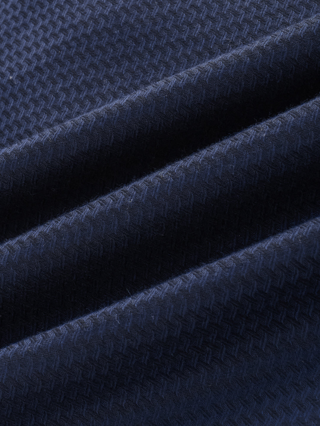 Ritzy Navy Zig-Zag Textured Kurta