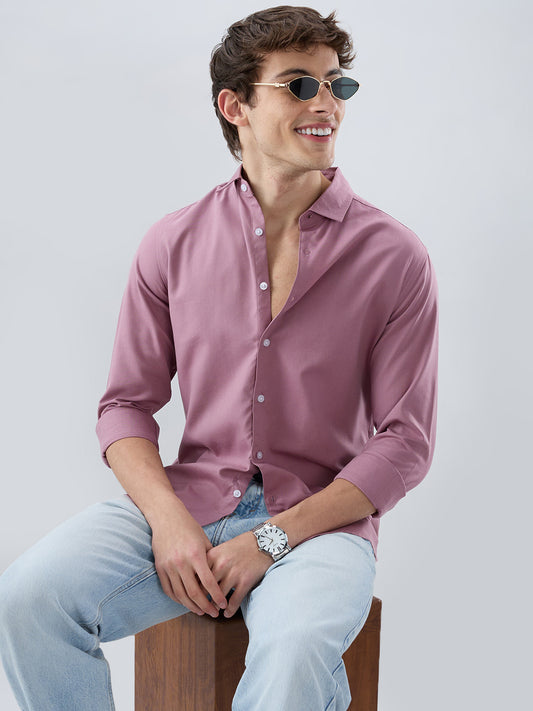 Luxe Dusty Mauve Oxford Shirt