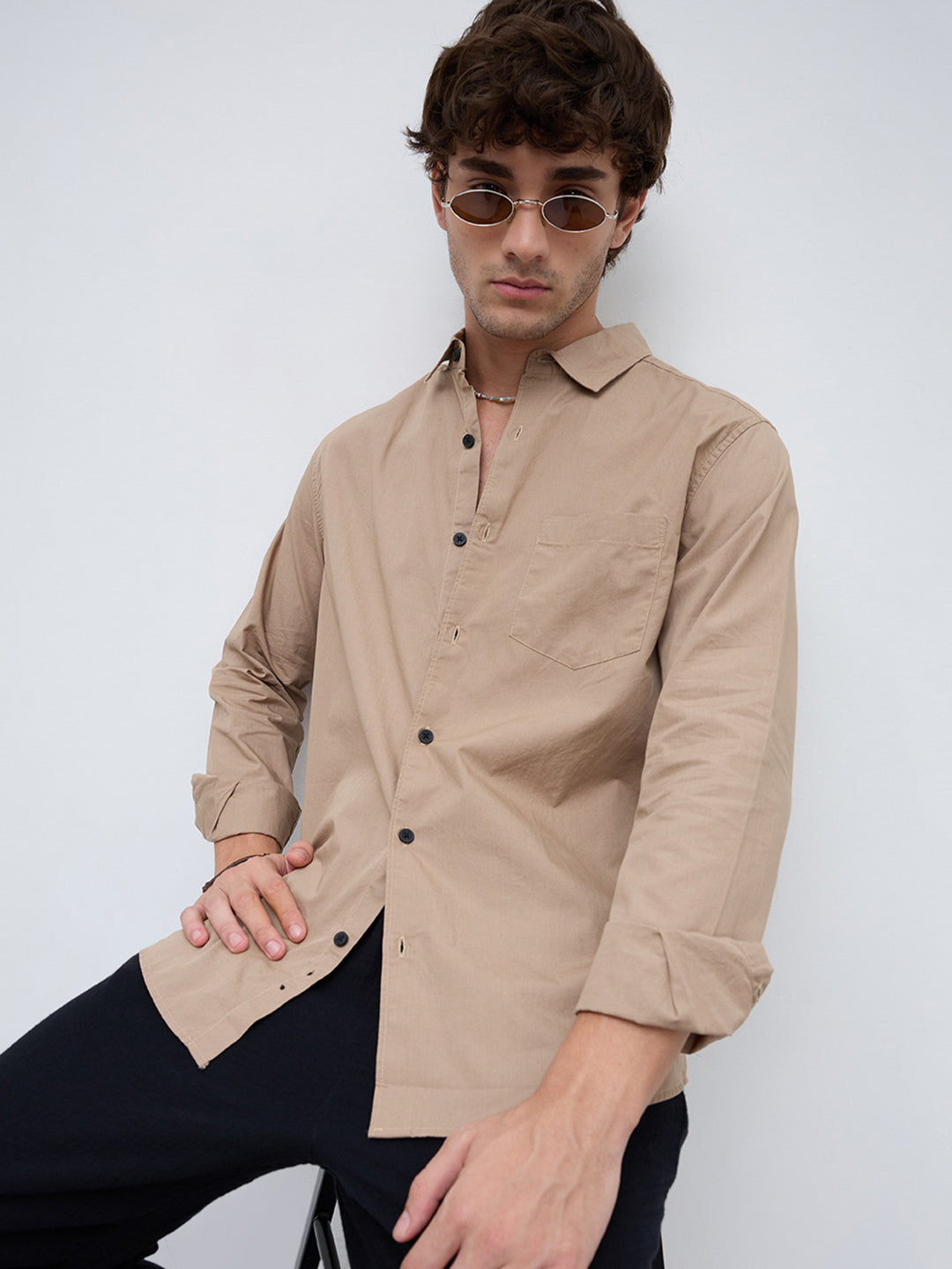 Stone Khaki Premium Metropolitan Daily Shirt