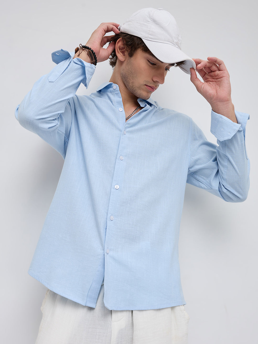 Ice Mist Fine Weave Textured Shirt