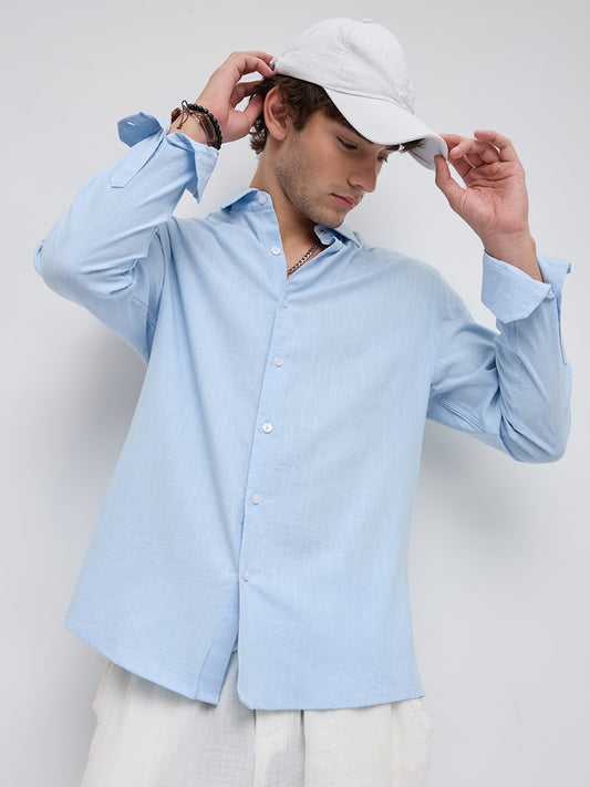 Ice Mist Fine Weave Textured Shirt