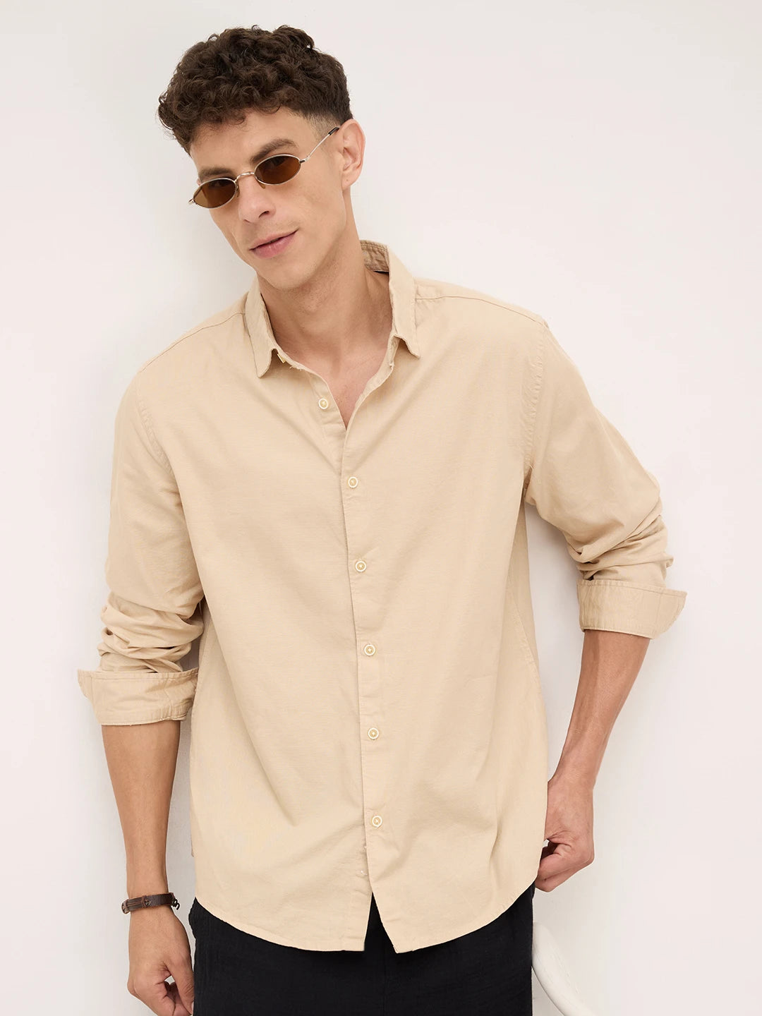 Classic Sand Beige Everyday Shirt