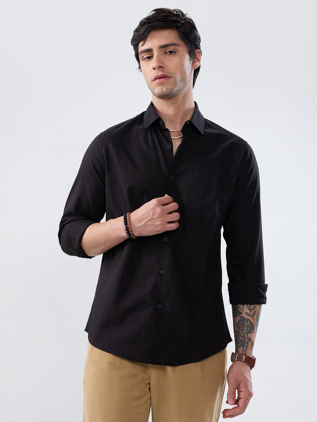 Jet Black Oxford Luxe Shirt