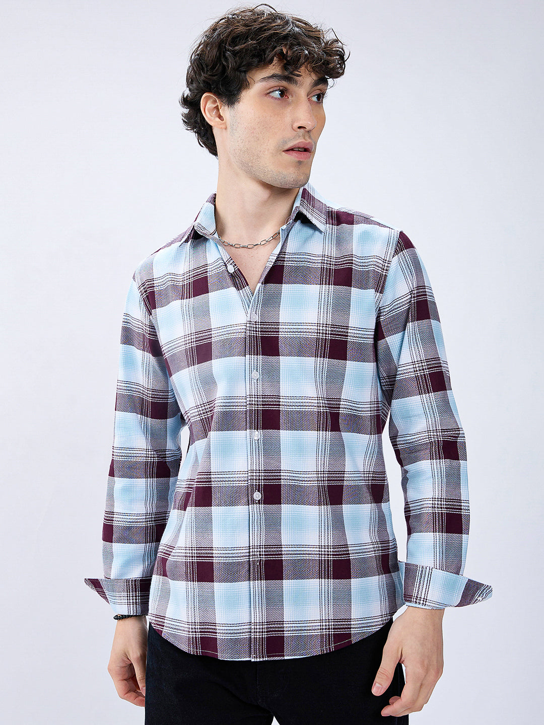 Premium Cotton Arcticwine Retrogrid Everyday Shirt