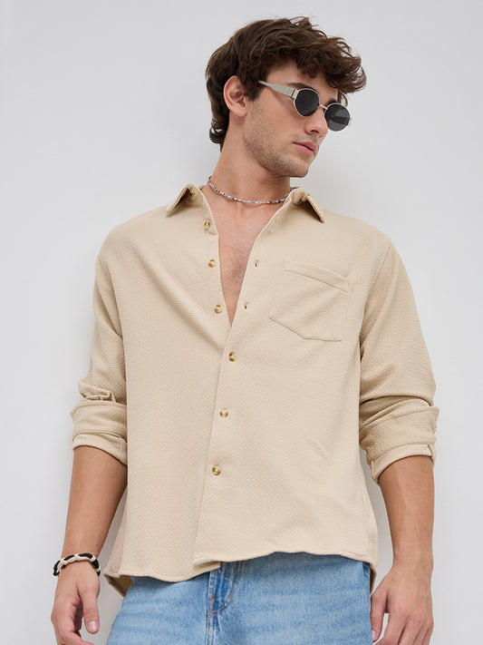 Beige Premium City Coastline Casual Shirt