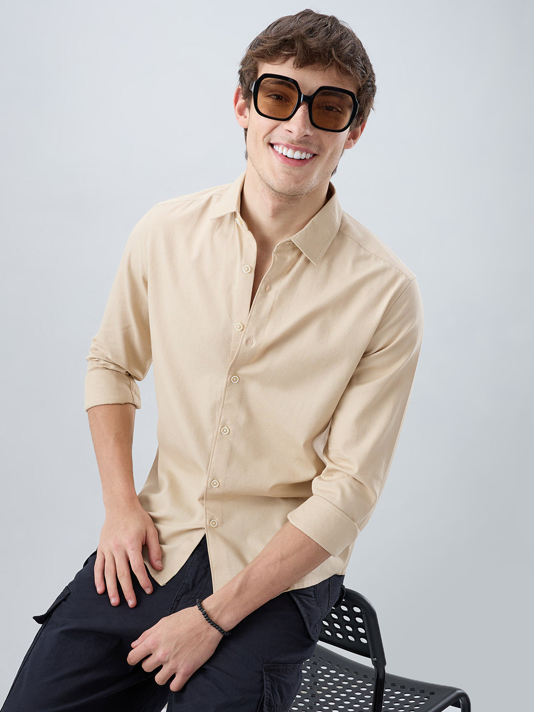 Classic Sand Beige Everyday Shirt