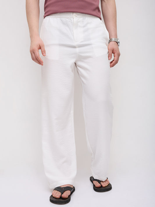 Timeless Snow White Wide Leg Trousers