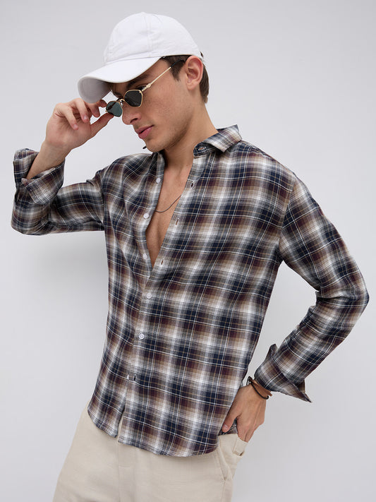 Multicolor Tartan Pop Shirt