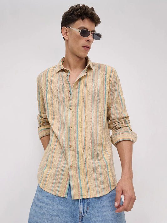 Pastel Trails Seersucker Shirt