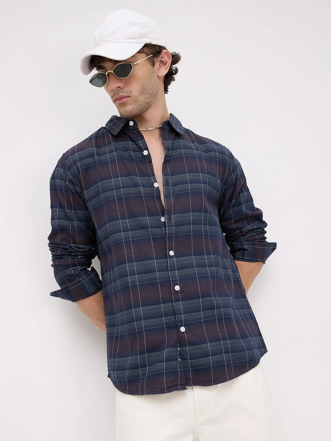 Twilight Multitone Checks Shirt