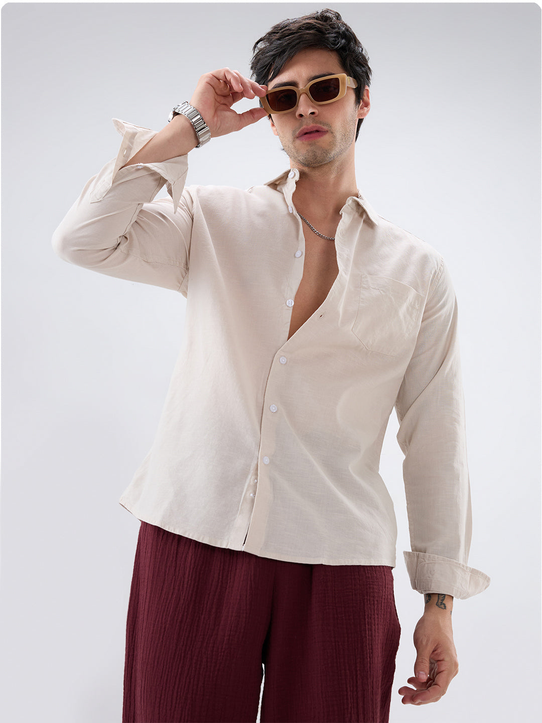 Classic Beige Everyday Shirt
