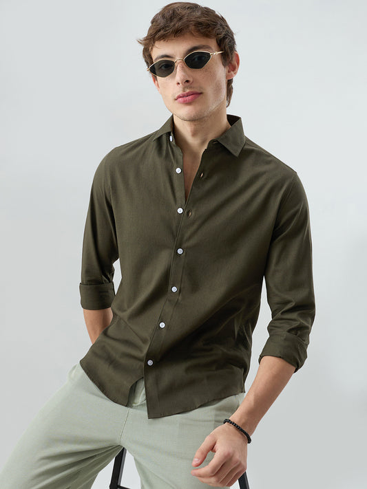 Solid Olive Everyday Shirt