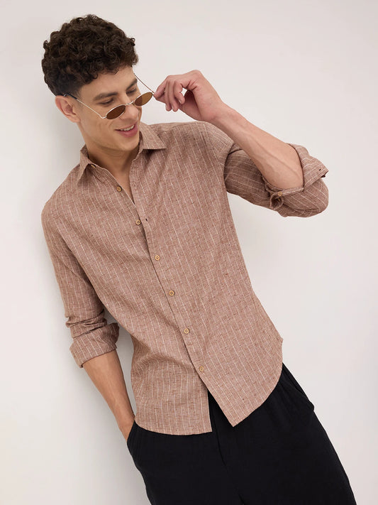 Dessert Grain Pinstripe Shirt