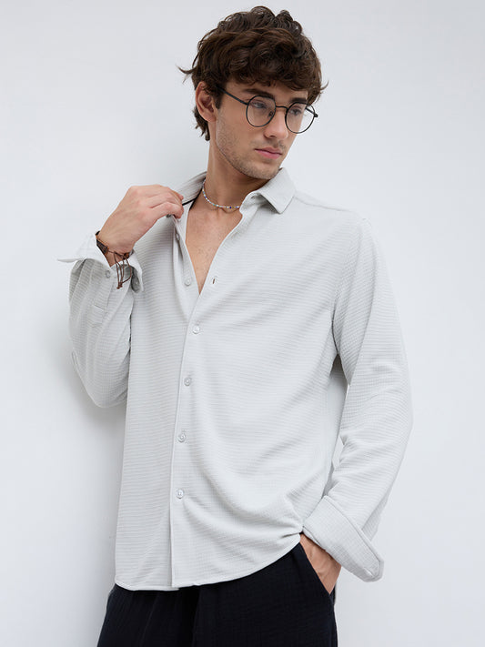 Greystone Waffle Textured Knitted Shirt