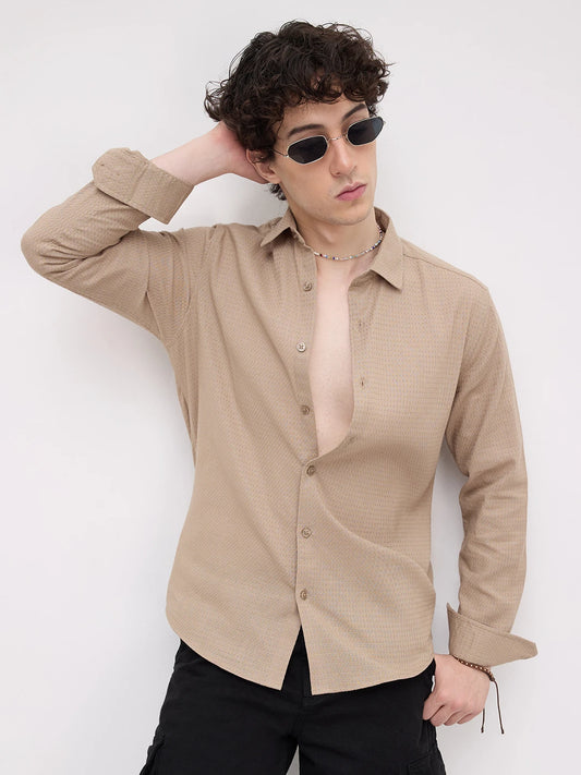 Sandscape Micro Waffle Textured Shirt