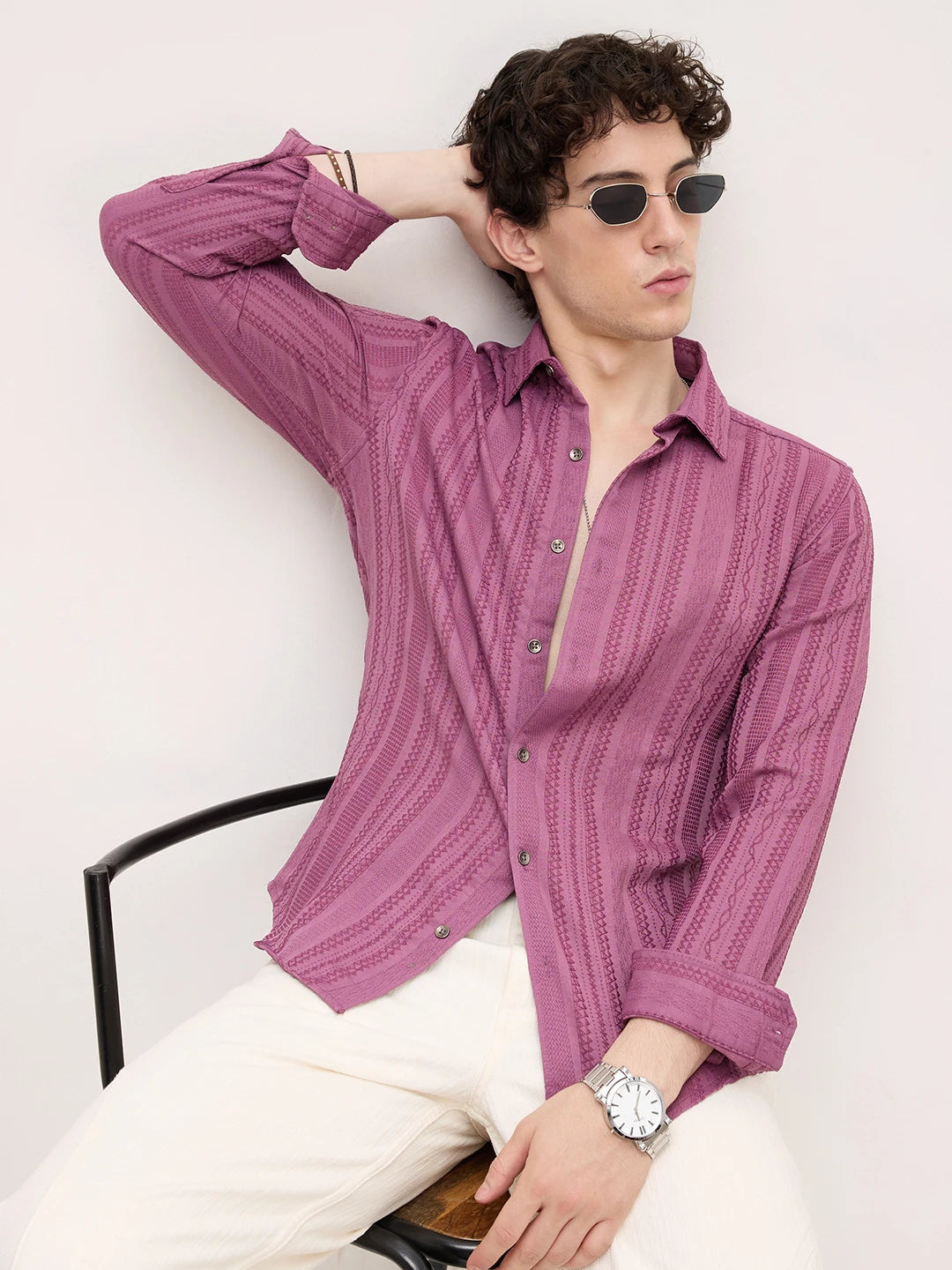Dustrose Parallel Weave Dobby Luxe Shirt