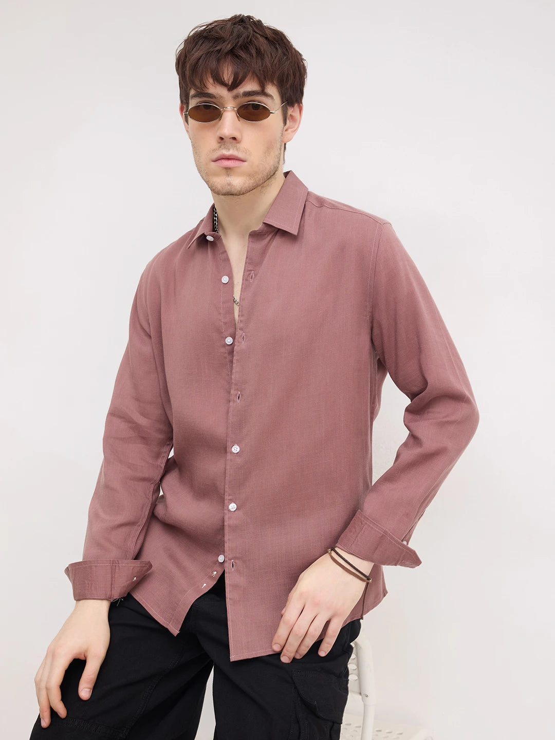 Timeless Brown Lyocell Shirt