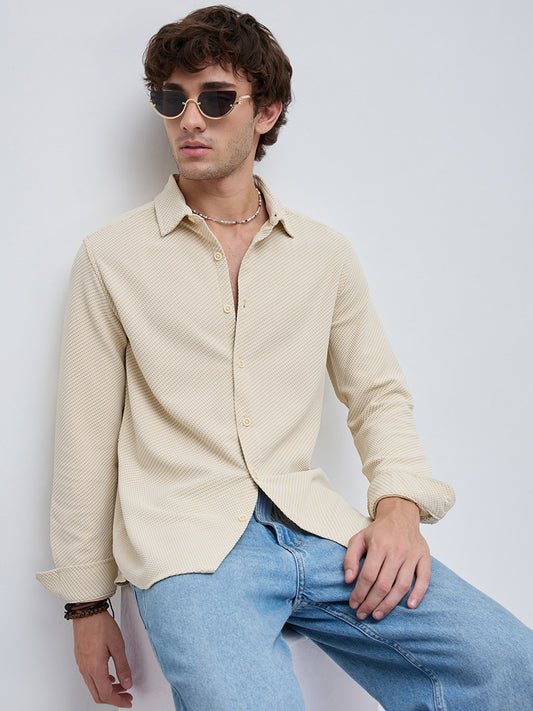 Cream Elite Artisan Linear Shirt