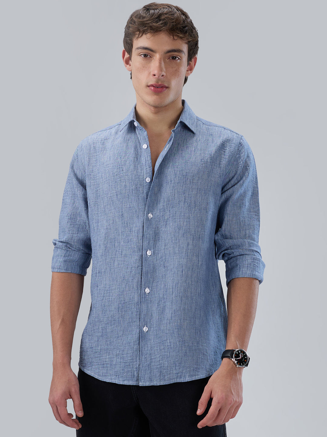 Carolina Blue Textured Shirt
